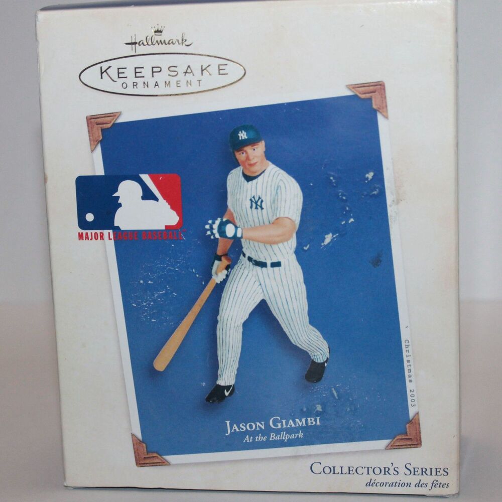 Hallmark Keepsake Jason Giambi #8 At The Ballpark Series 2003 Christmas Ornament